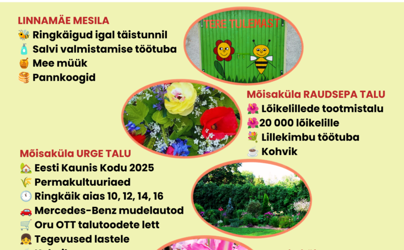 Avatud talude päev 2026 Oru kandi külades